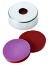 Show details for Ultra High Temperature (UHT) Seal, Steel Crimp Cap, silver, with 5.0 mm centre hole Picture of Ultra High Temperature (UHT) Seal, Steel Crimp Cap, silver, with 5.0 mm centre hole