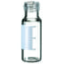 Image de 1.5 ml clear short thread vial with PP Short Thread Cap red, 6.0 mm centre hole