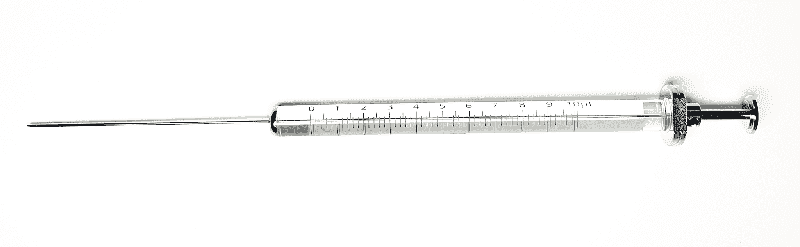 Image de Syringe; 10 µl; gas tight;fixed needle;23G;50mm needle length;cone tip;TEF