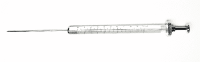 Bild von Syringe; 10 µl; gas tight;fixed needle;23G;50mm needle length;cone tip;TEF