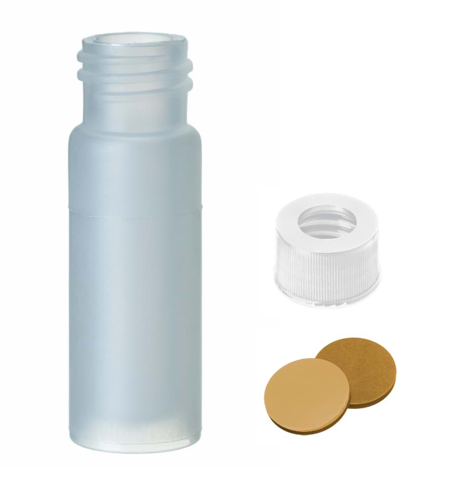 Image de Kit with 4.0 ml PP screw neck vial with PP screw cap white and centre hole